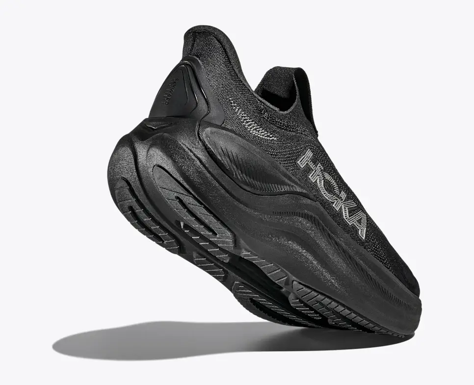 Hoka Men's Skyward Laceless Slip-on Walking Shoes- Black/ Black - Image 4