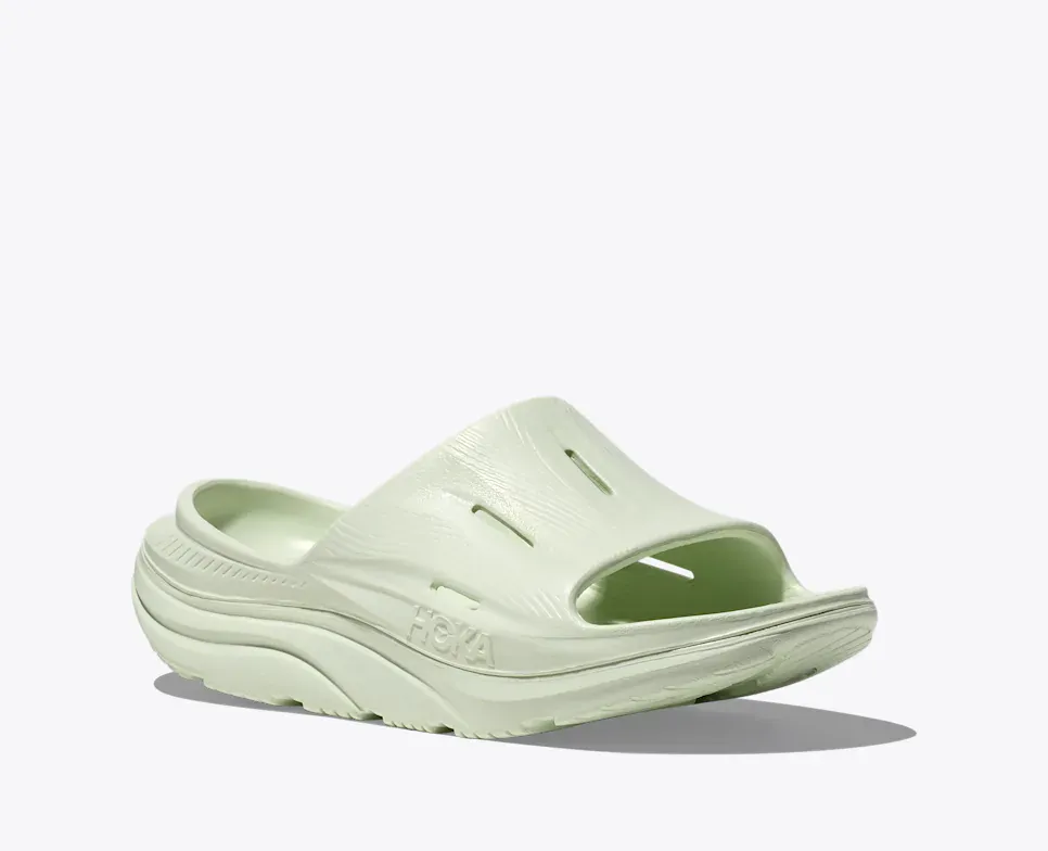 Hoka Unisex Ora Recovery Slides v3- Sea Glass - Image 2