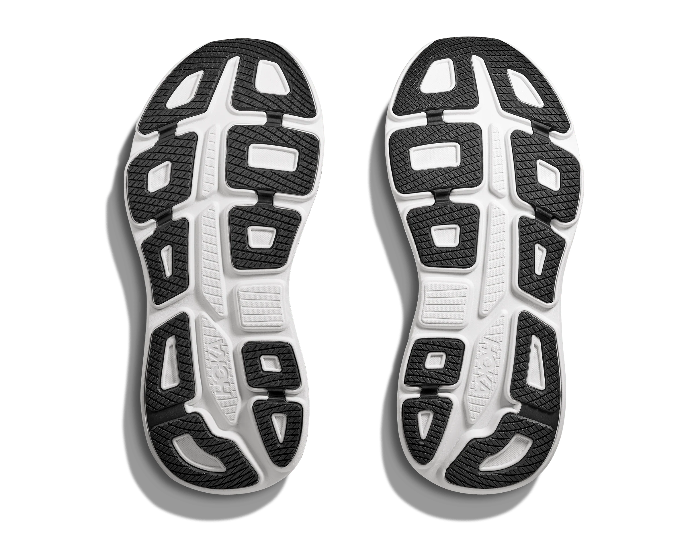 Hoka Women's Bondi 9 Running Shoes- Black/ White - Image 3