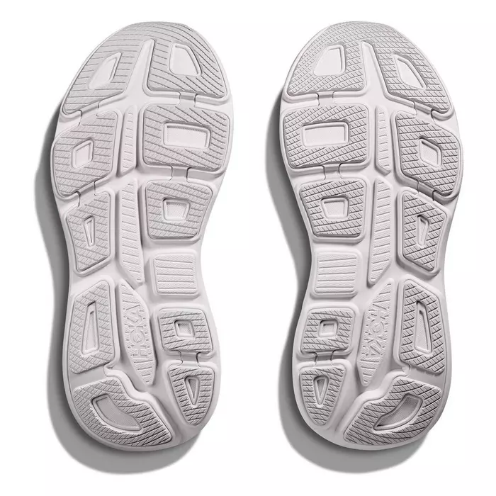 Hoka Women's Bondi 9 Running Shoes- Cosmic Grey/ White - Image 5