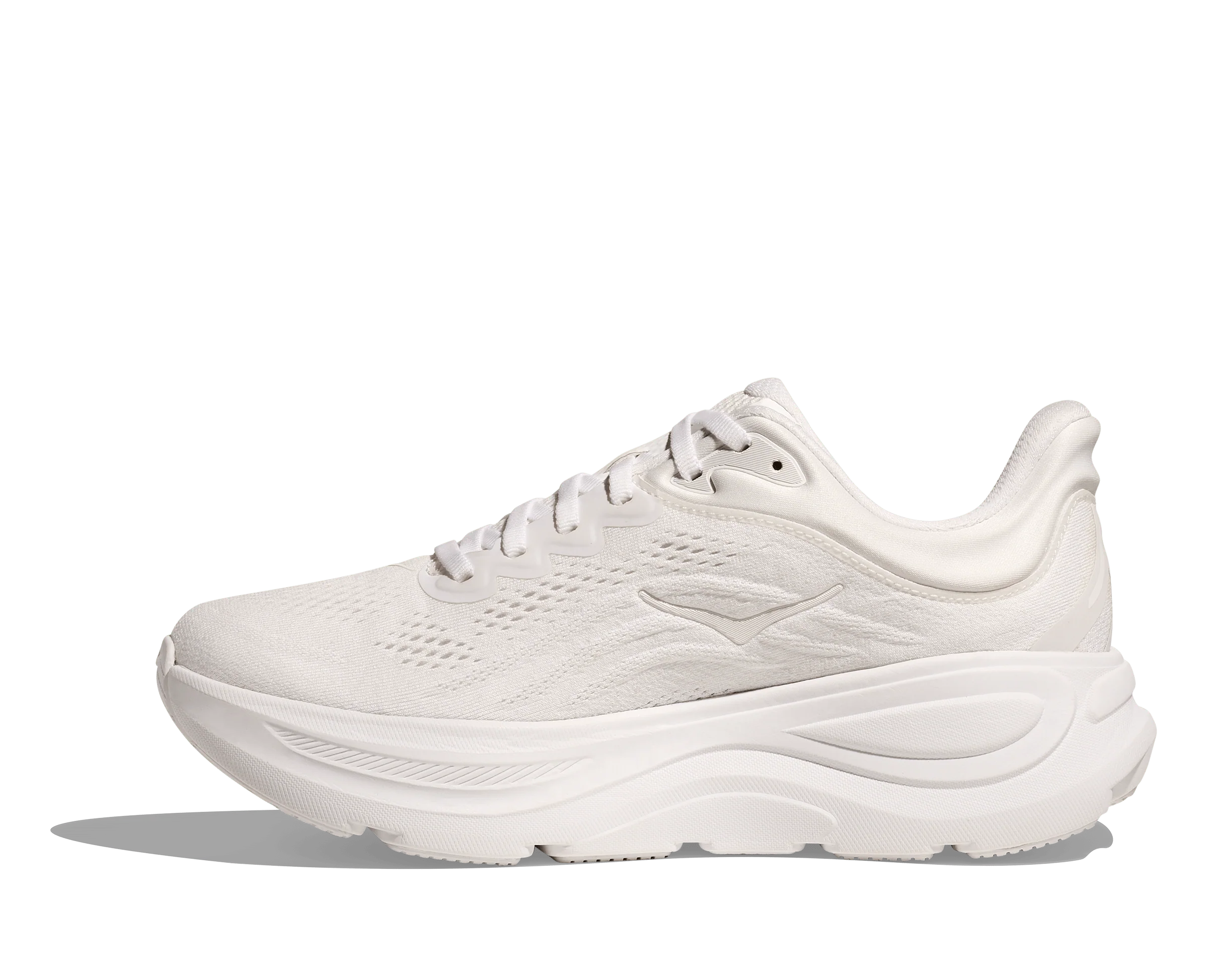Hoka Women's Bondi 9 Running Shoes - All White - Image 2