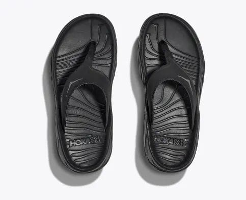Hoka Women's Ora Recovery Flips- Black/Grey - Image 6