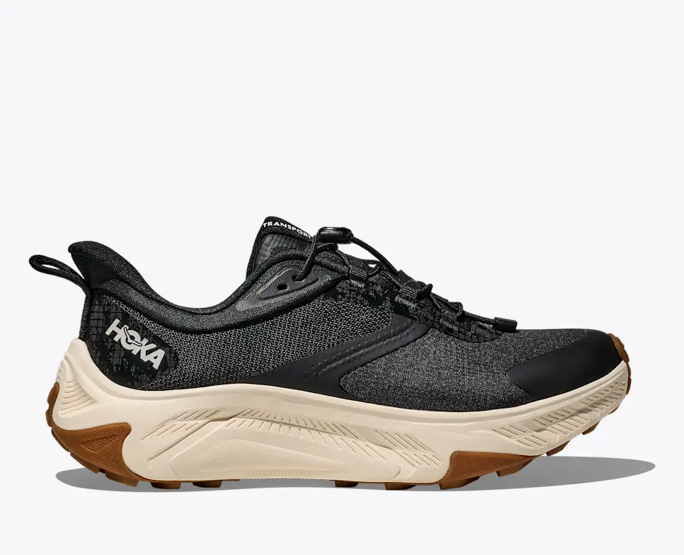 Hoka Women's Transport 2 Walking Shoes- Black Alabaster