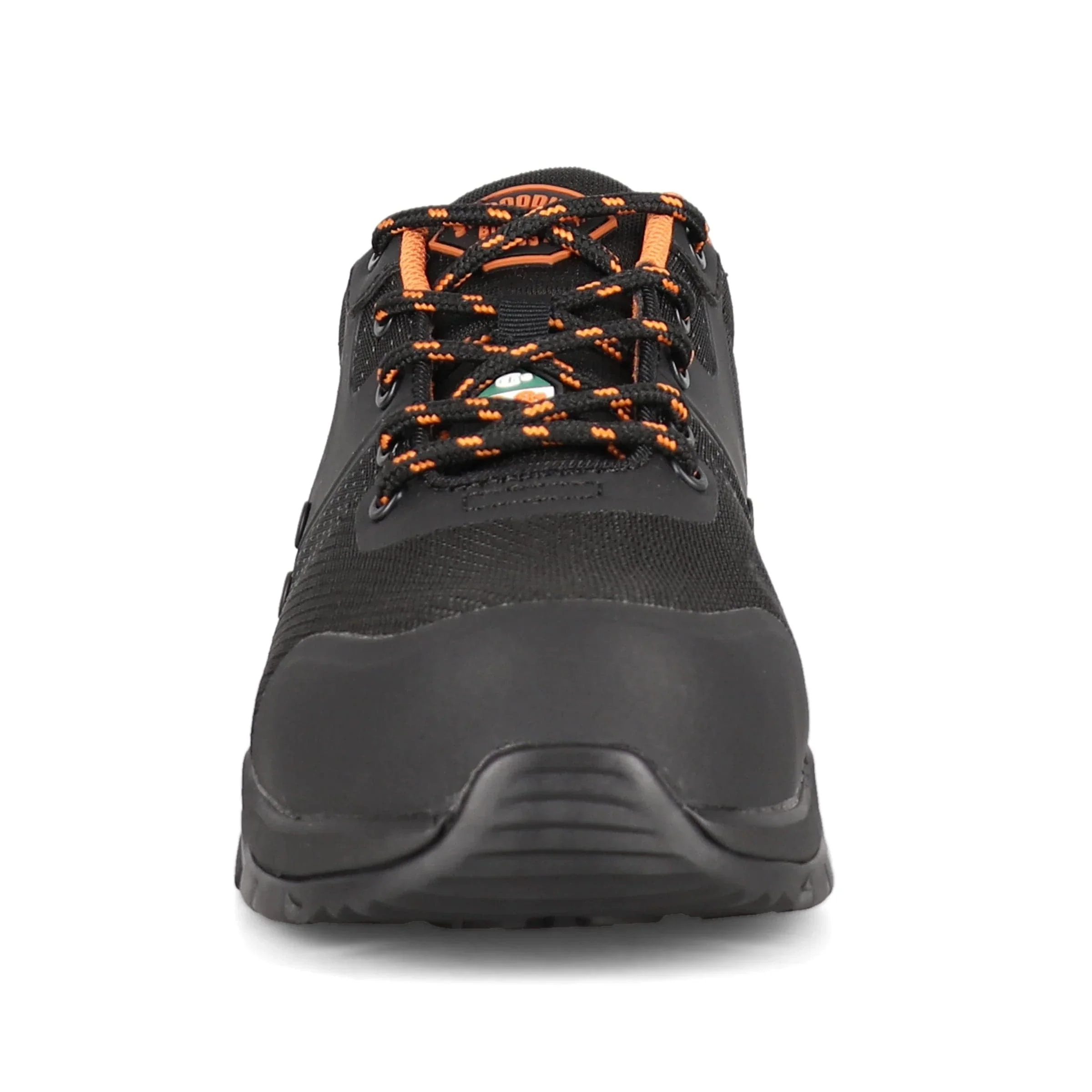 JB Goodhue Men's Workforce 1 CSA Work Shoes- Black Orange - Image 2