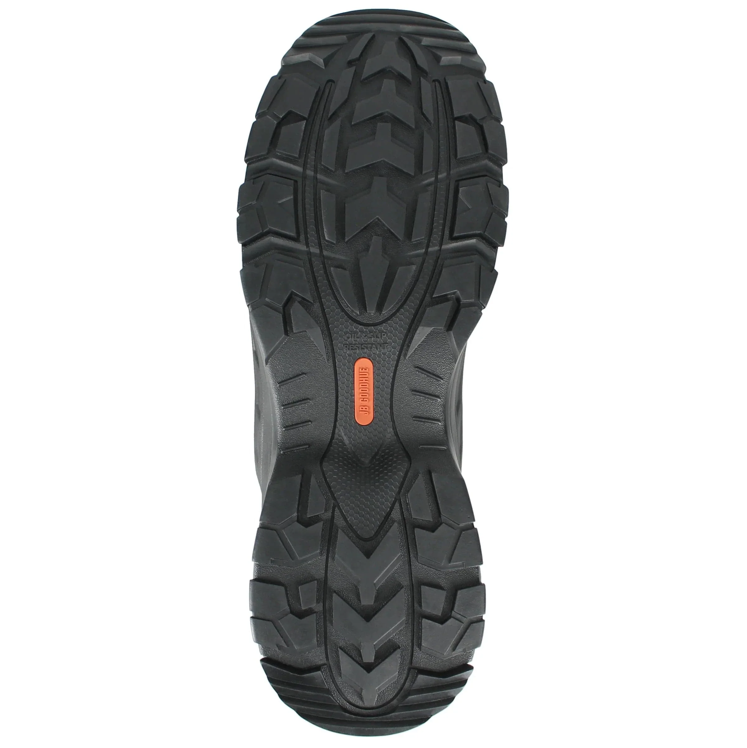 JB Goodhue Men's Workforce 1 CSA Work Shoes- Black Orange - Image 7