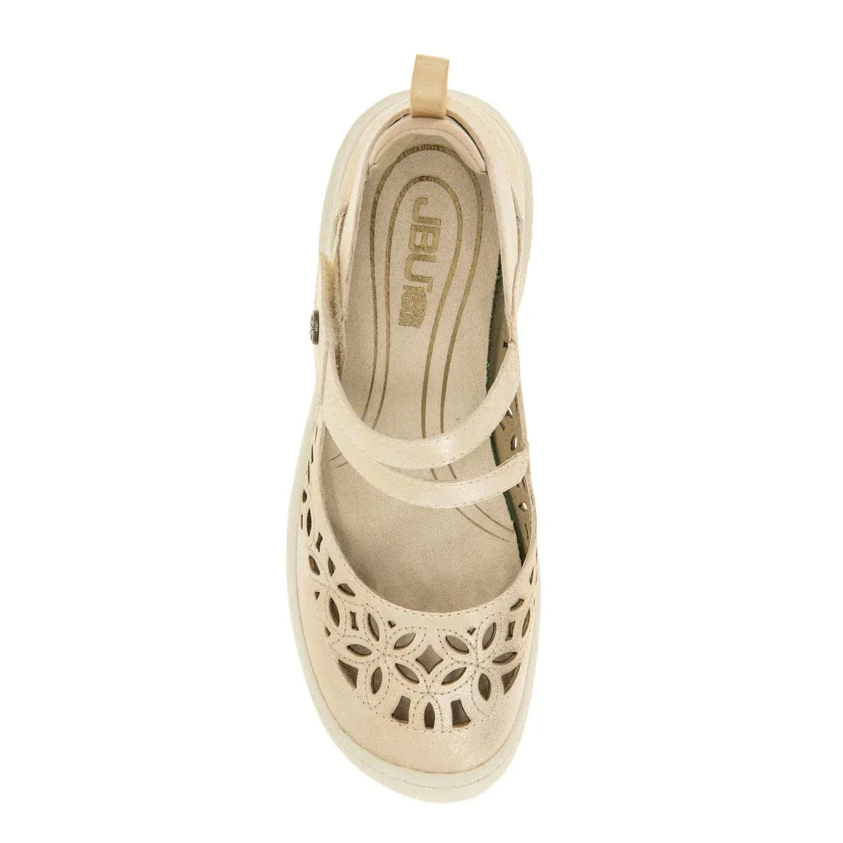 JBU Women's Bellerose Encore Mary Janes- Champagne - Image 5