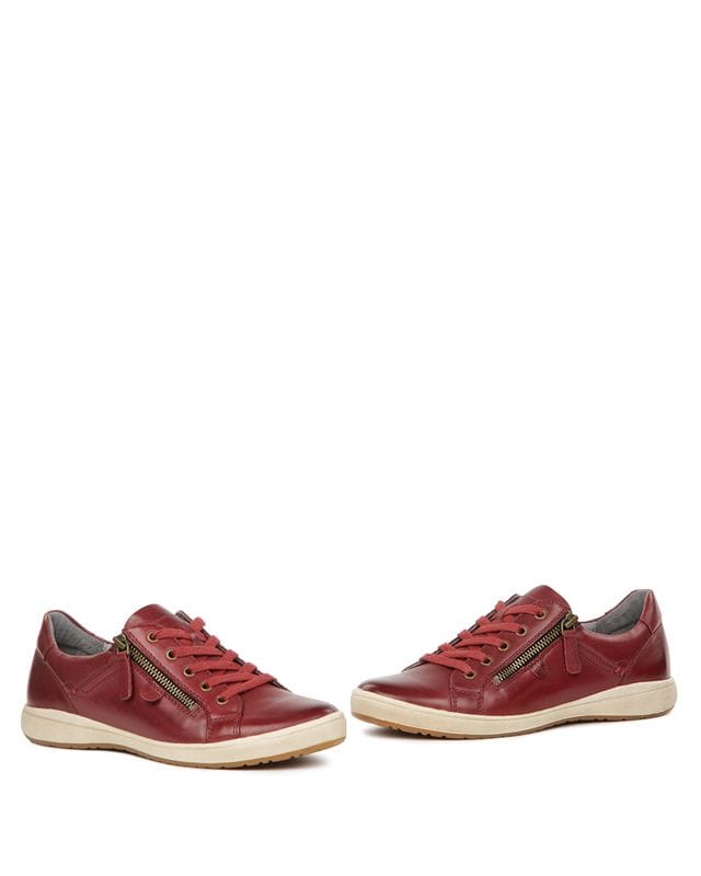 Josef Seibel Women's Caren 12 Lace & Zip Sneakers- Bordo - Image 6