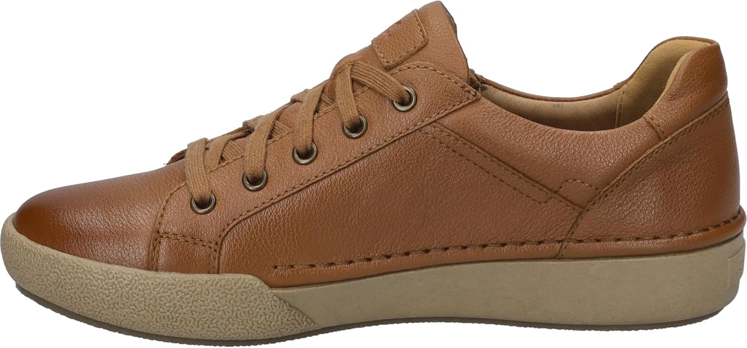 Josef Seibel Women's Claire 13 Lace & Zip Sneakers- Camel - Image 2