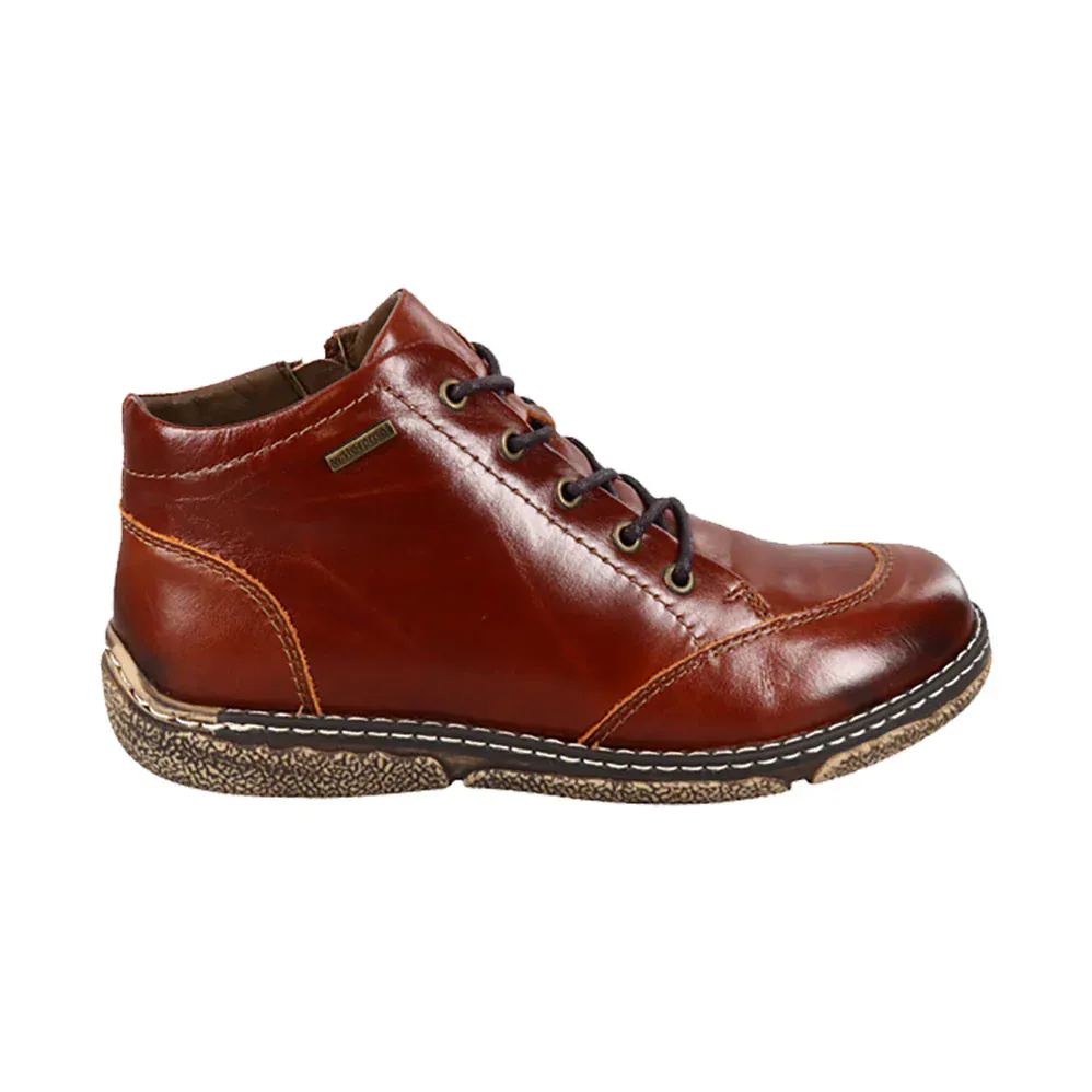 Josef Seibel Women's Priscilla 01 Boots- Brandy Textured Leather