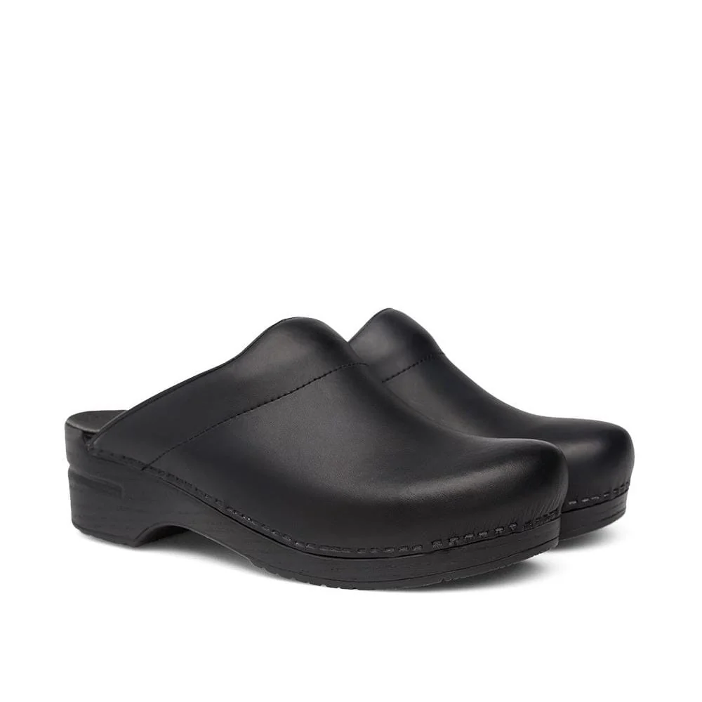Dansko Men's Karl Box Open Back Clogs- Black - Image 3