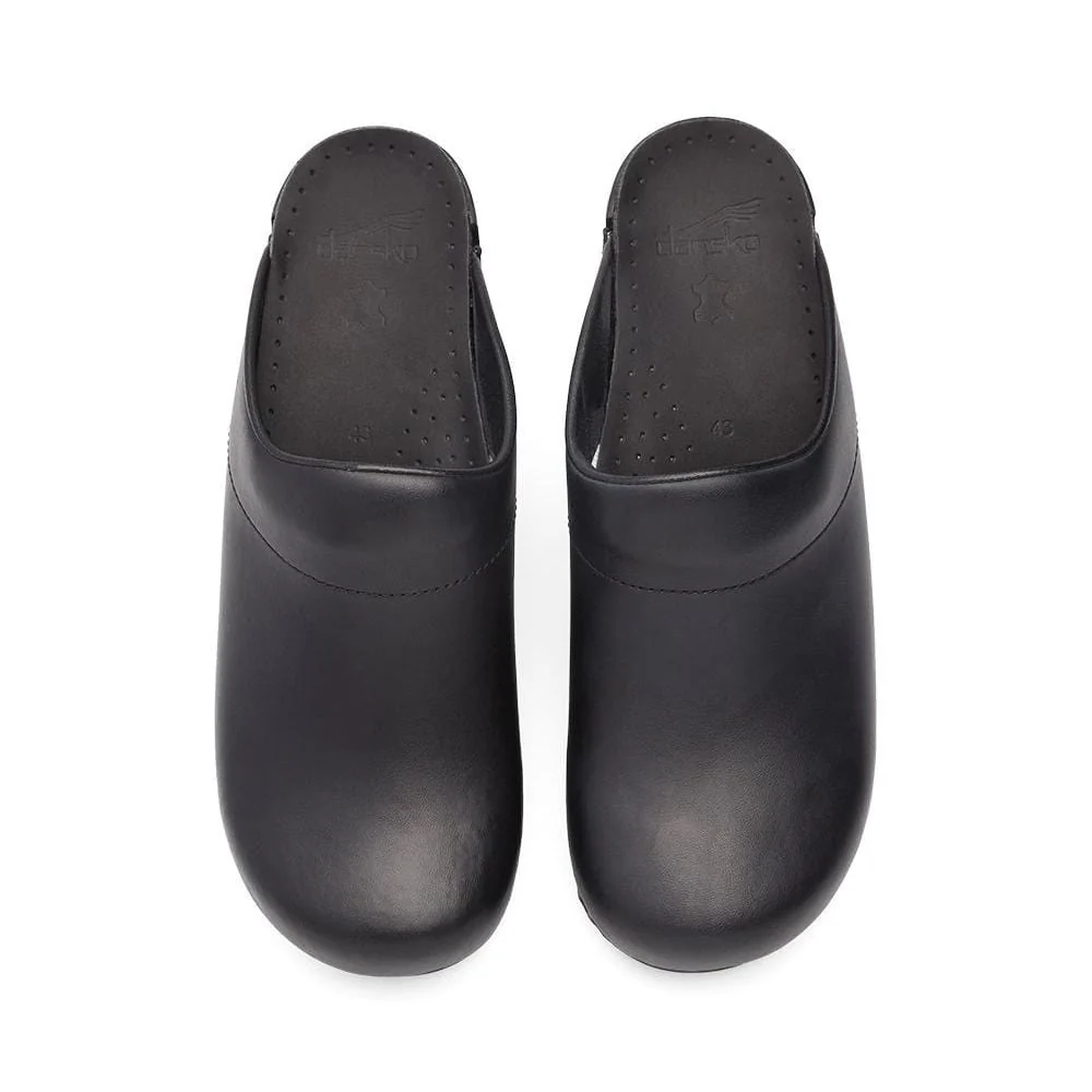 Dansko Men's Karl Box Open Back Clogs- Black - Image 6