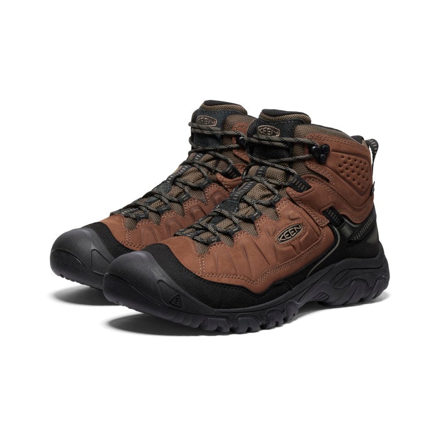 Keen Men's Targhee IV Mid Waterproof Hiking Boots- Bison/ Black - Image 2