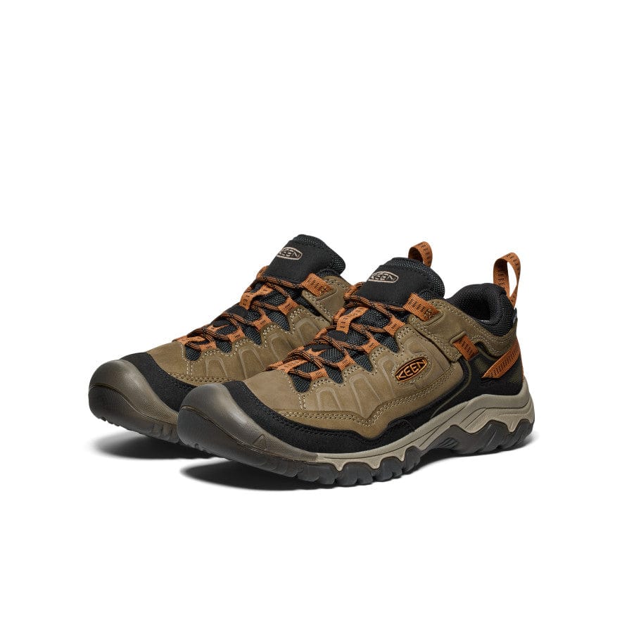 Keen Men's Targhee IV Waterproof Hiking Shoes- Sea Turtle/Roasted Pecan - Image 2