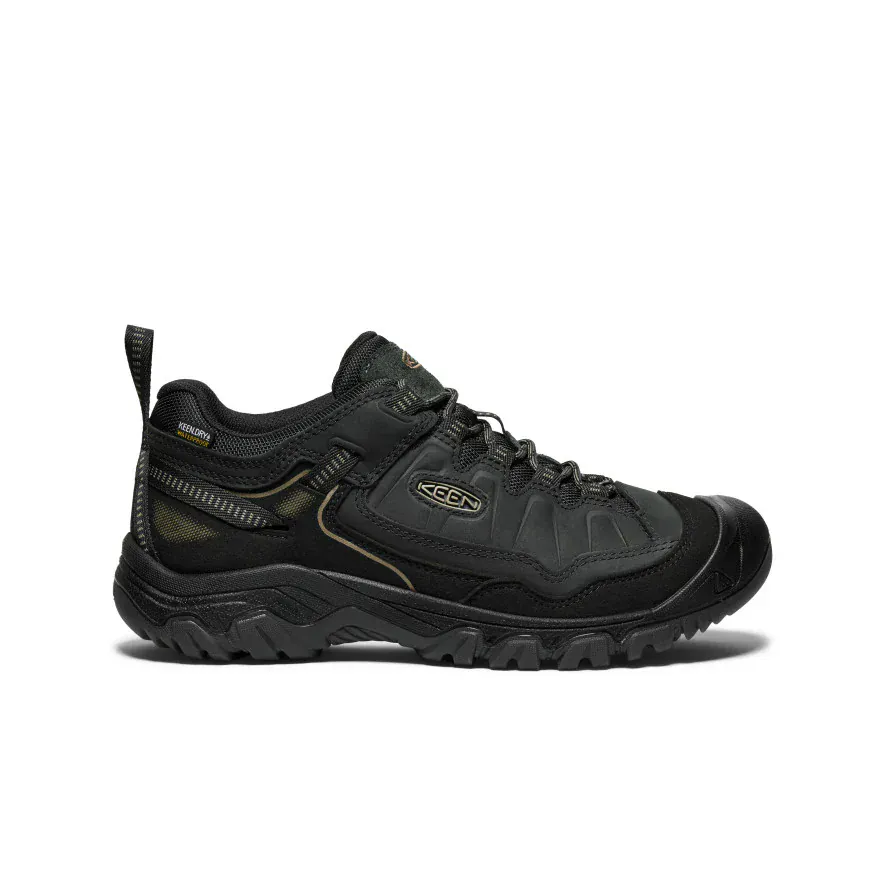 Keen Men's Targhee IV Waterproof Hiking Shoes- Triple Black