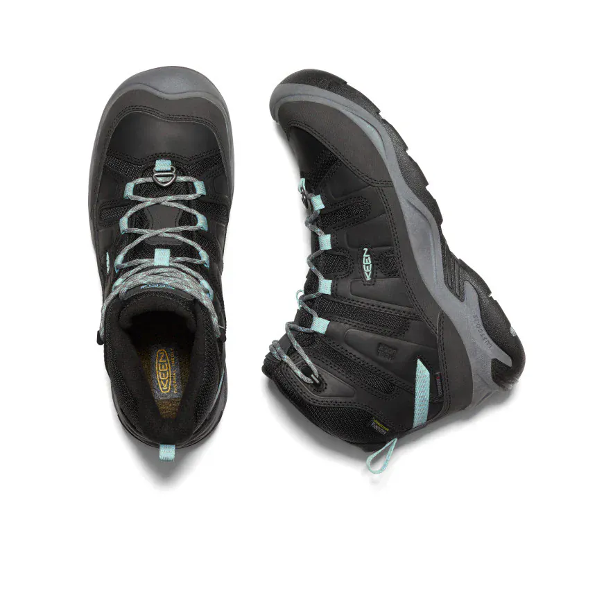Keen Women's Circadia Mid Waterproof Polar Boots- Black/ Cloud - Image 4