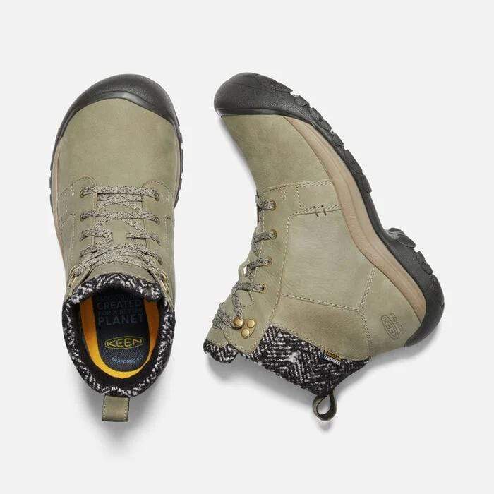 Keen Women's Kaci II Winter Mid Waterproof Boots- Pale Olive/ Brindle - Image 2