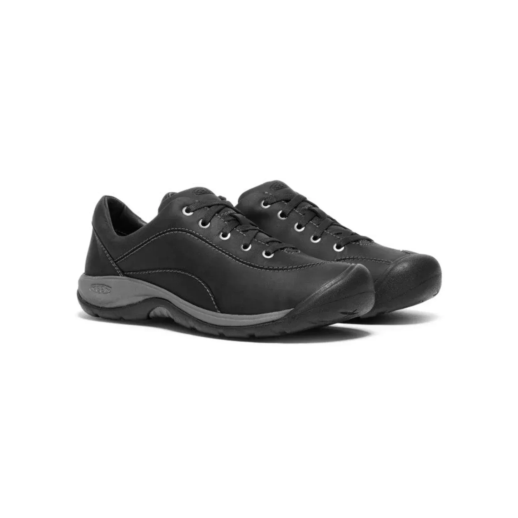 Keen Women's Presidio Lace Up Shoes- Black/ Steel Grey - Image 3