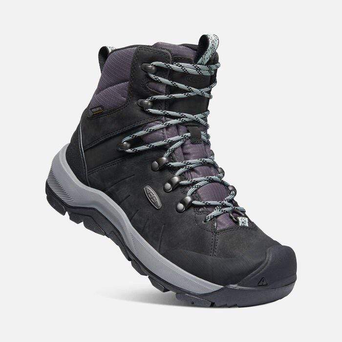 Keen Women's Revel IV Mid Polar Waterproof Boots- Black/ Harbor Gray - Image 3