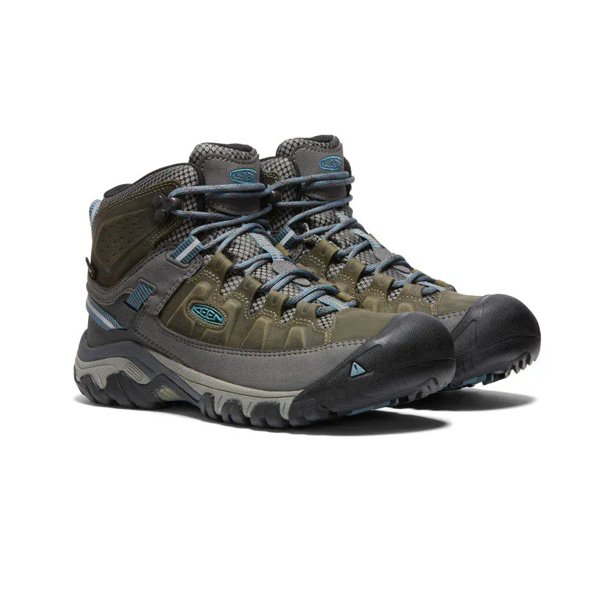 Keen Women's Targhee III Mid Waterproof Boots- Magnet/ Atlantic Blue - Image 4