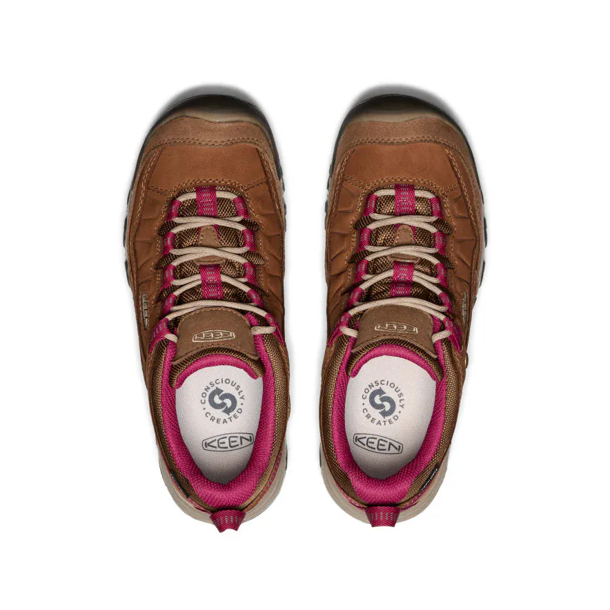Keen Women's Targhee IV Waterproof Hiking Shoes- Bison/ Beaujolis - Image 5