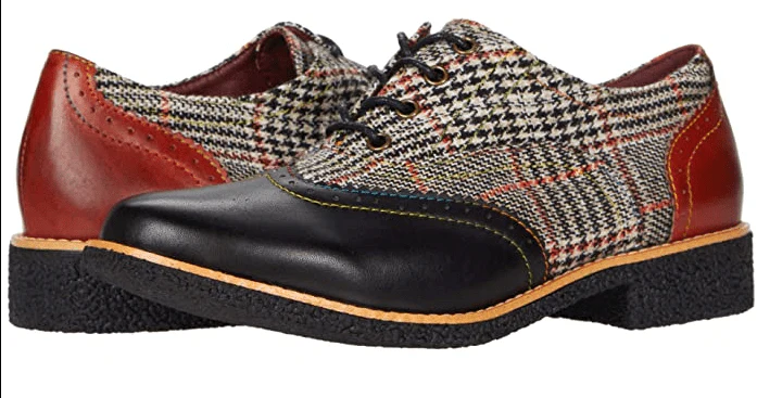 L'Artiste Women's Muggiasti Oxford Brogues- Black Multi - Image 2