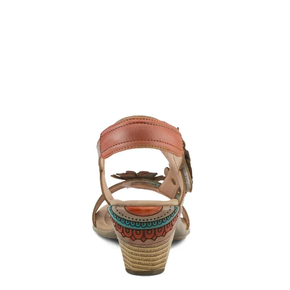 L'Artiste Women's Salira Heeled Sandals- Grey Multi - Image 5