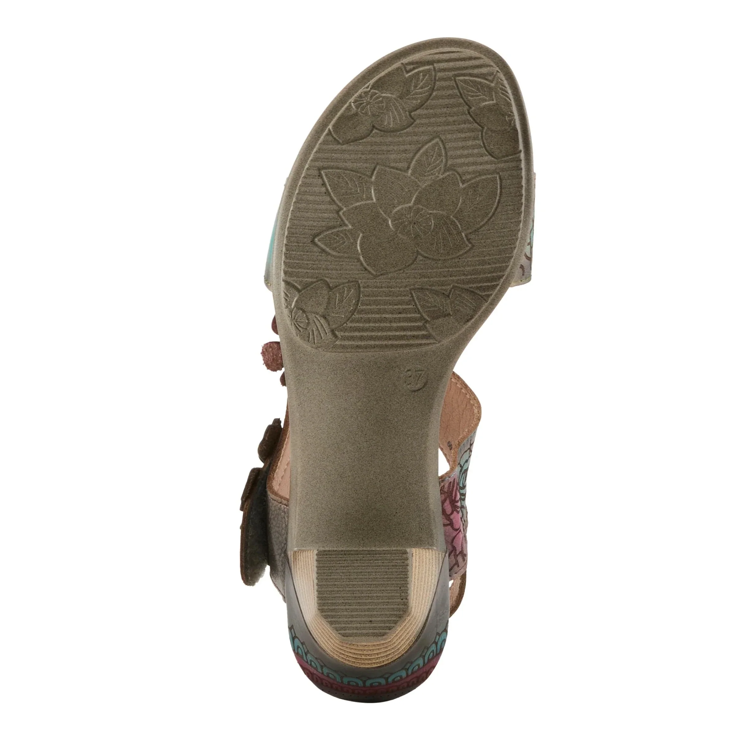 L'Artiste Women's Salira Heeled Sandals- Turquoise Multi - Image 7