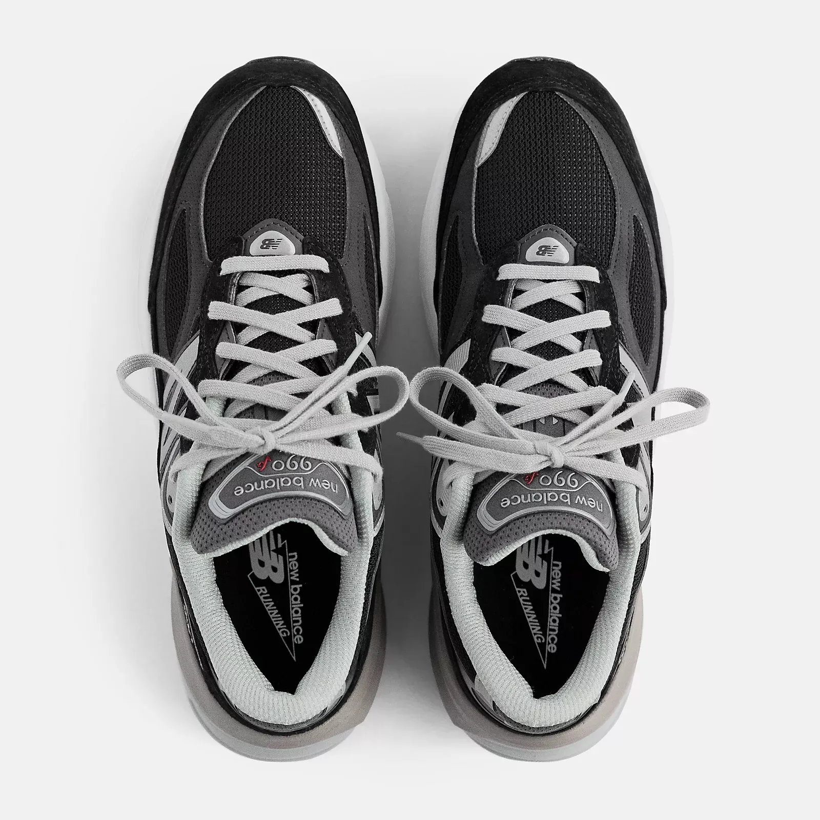 New Balance Men's 990v6 Running Shoes- Black/White - Image 3