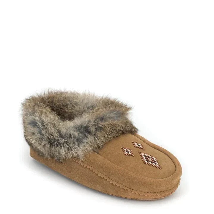 Manitobah Mukluks Women's Tipi Suede Moccasins- Oak - Image 2