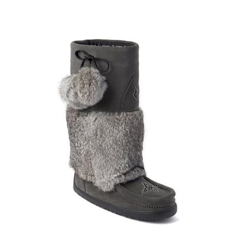 Manitobah Mukluks Snowy Owl Vibram Waterproof Mukluks- Charcoal - Image 2