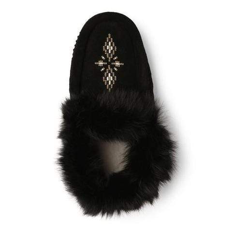 Manitobah Mukluks Women's Tipi Suede Moccasins- Black - Image 3