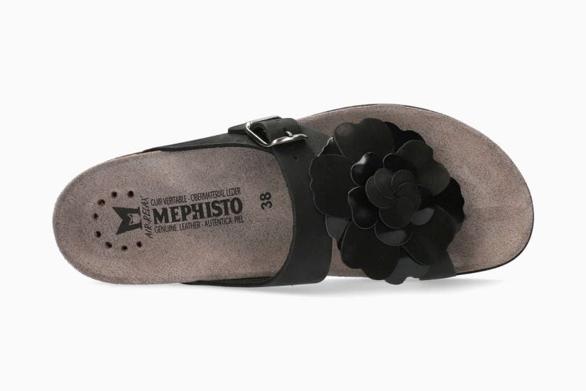 Mephisto Women's Helen Flower Sandals- Black - Image 2