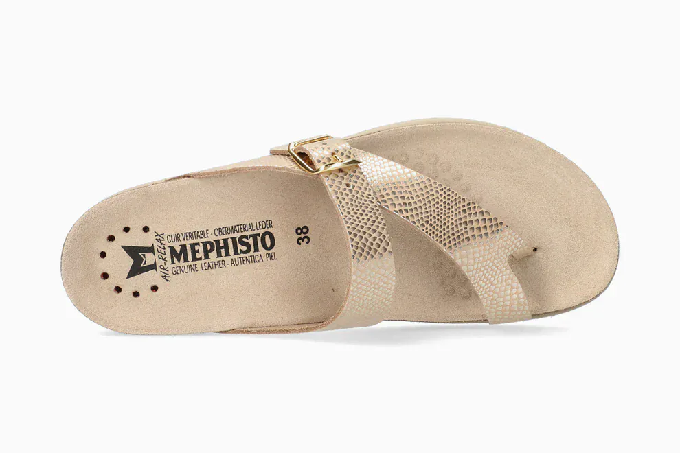 Mephisto Women's Helen Sandals- Light Sand Havana - Image 3