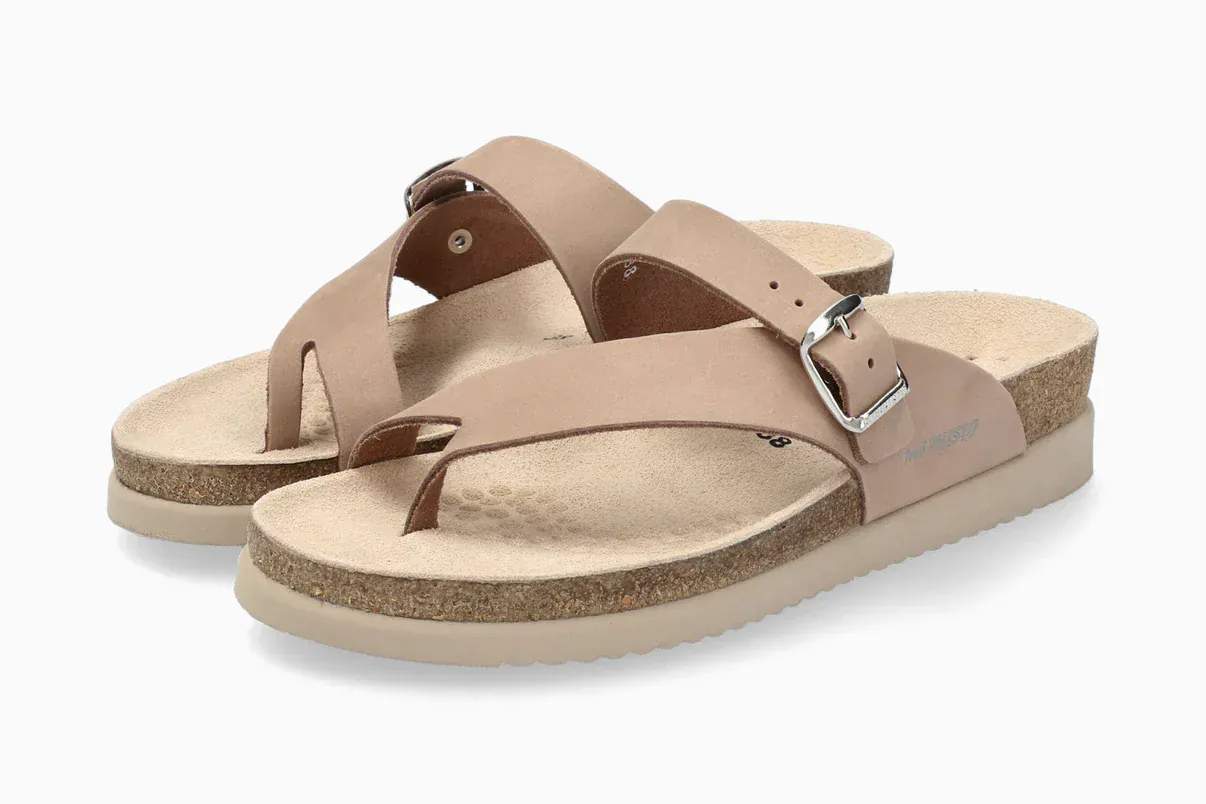 Mephisto Women's Helen Sandals- Light Taupe Nubuck - Image 2