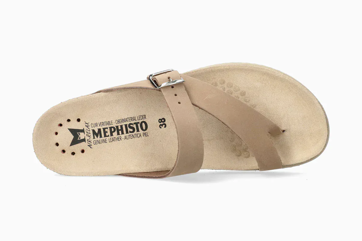 Mephisto Women's Helen Sandals- Light Taupe Nubuck - Image 3