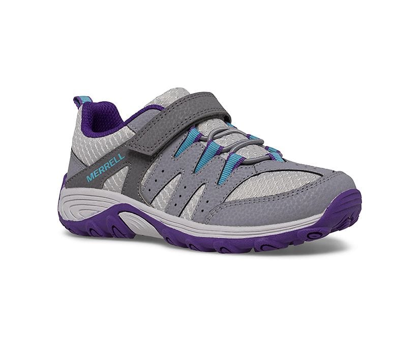 Merrell Kids Outback Low Sneakers- Grey/ Purple/ Turqoise - Image 2