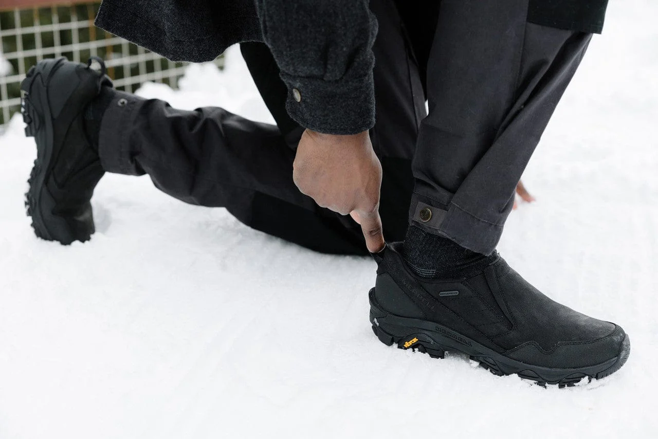 Merrell Men's Coldpack 3 Thermo Moc Waterproof Slip Ons- Black - Image 8