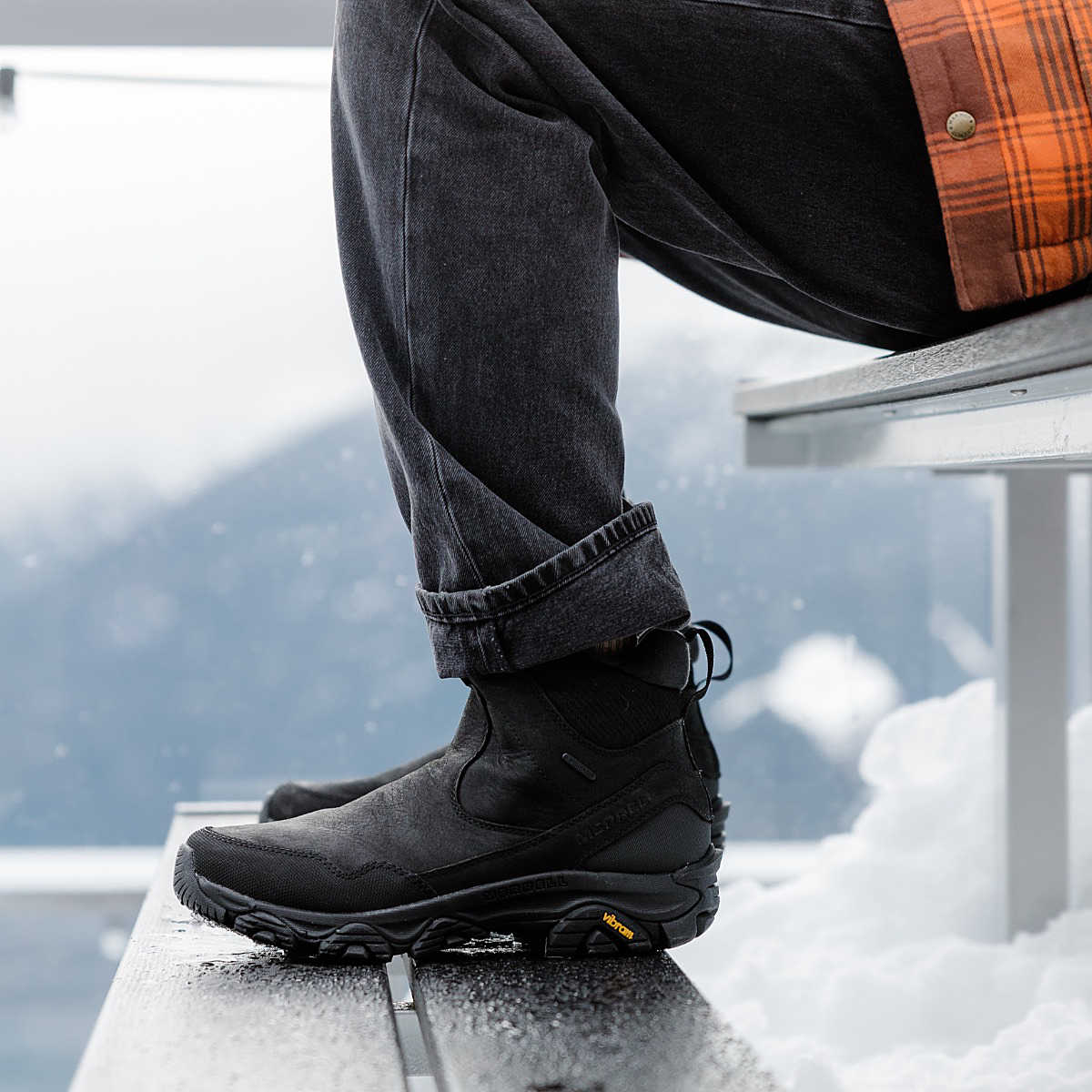 Merrell Men's Coldpack 3 Thermo Tall Zip Waterproof Boots- Black - Image 7