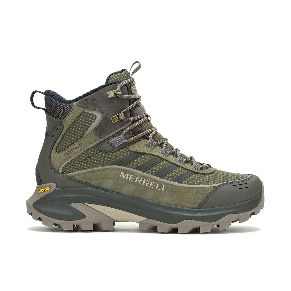 Merrell Men's Moab Speed 2 Thermo Mid Waterproof Winter Boots- Olive