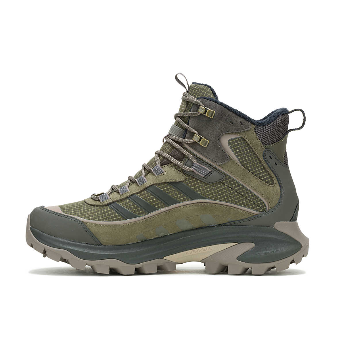 Merrell Men's Moab Speed 2 Thermo Mid Waterproof Winter Boots- Olive - Image 3