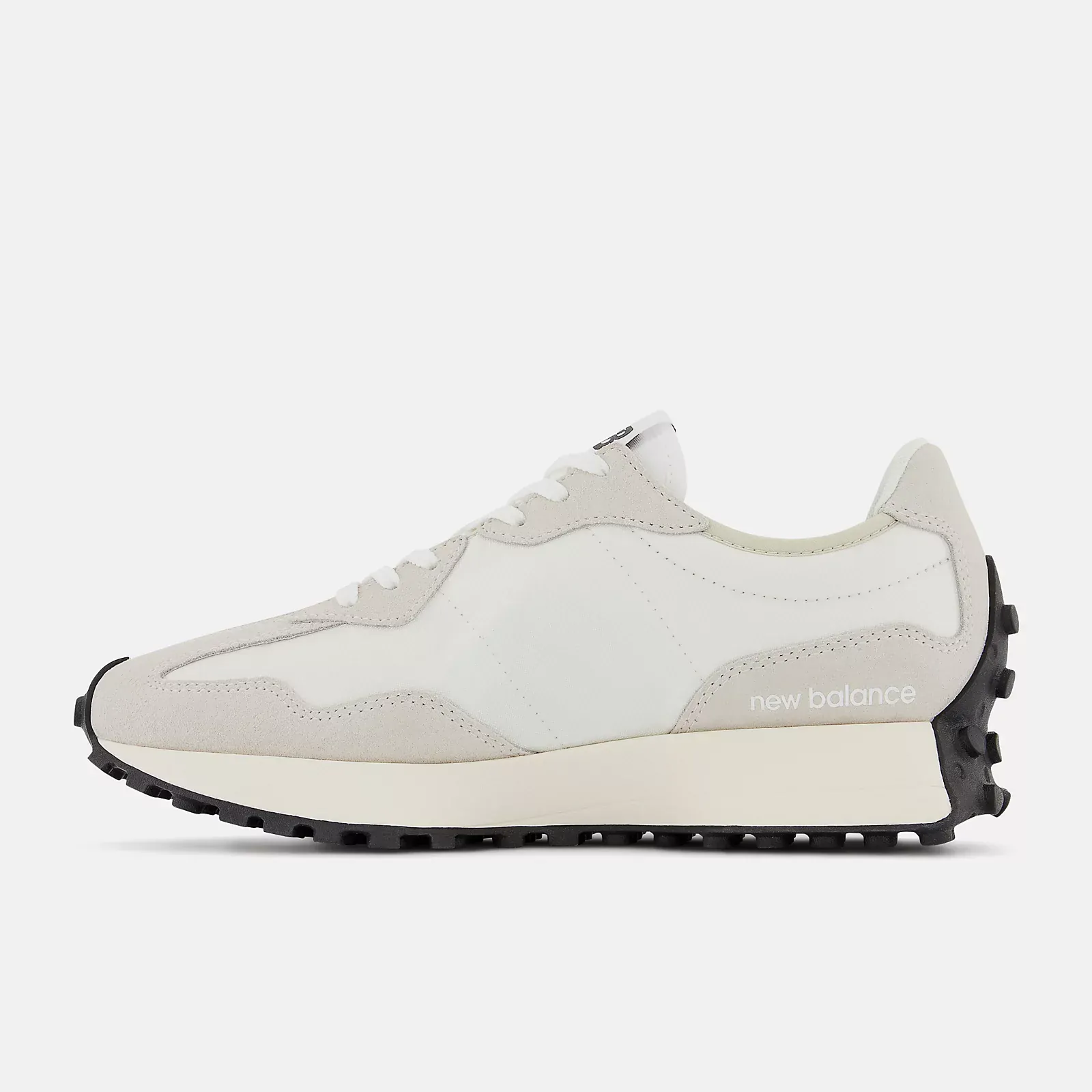 New Balance Women's 327 Sneaker- White/Black - Image 2