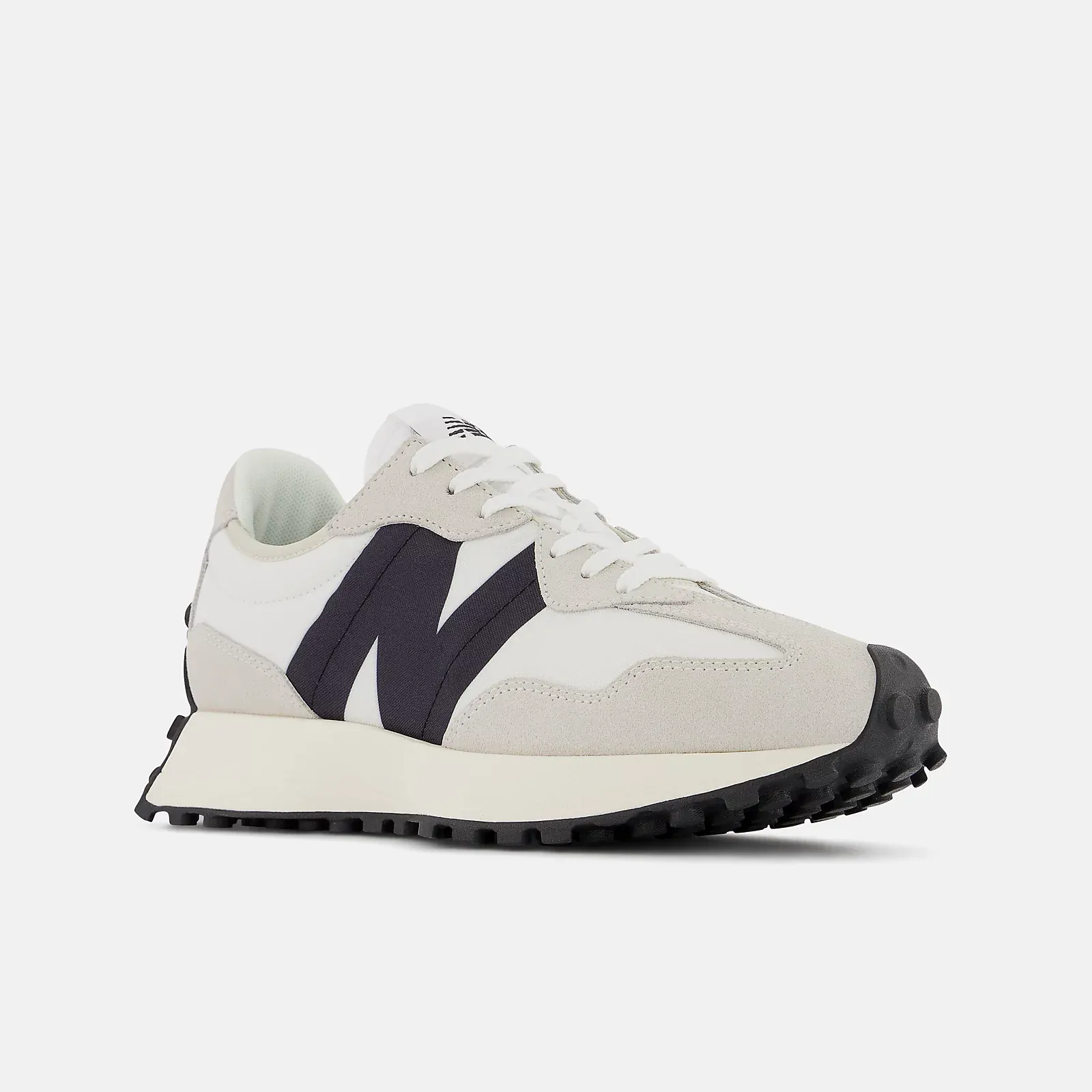 New Balance Women's 327 Sneaker- White/Black - Image 4