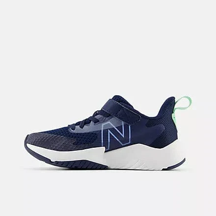 New Balance Kids Rave Run Bungee Running Shoes- Blue - Image 3