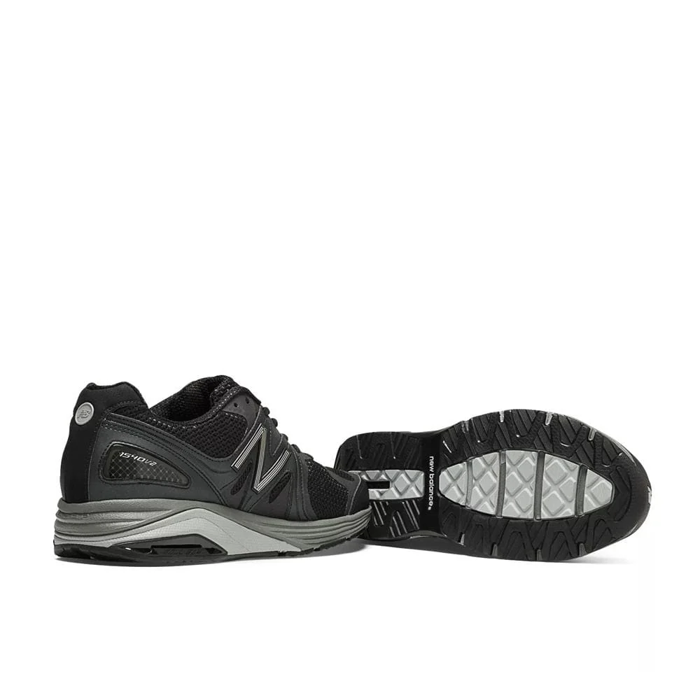 New Balance Men's 1540v3 Walking Shoes- Black/Silver - Image 4