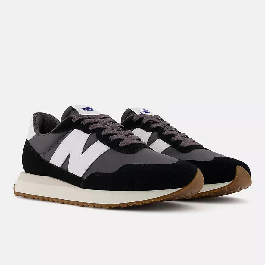 New Balance Men's 237 Running Sneakers- Black with Magnet - Image 2