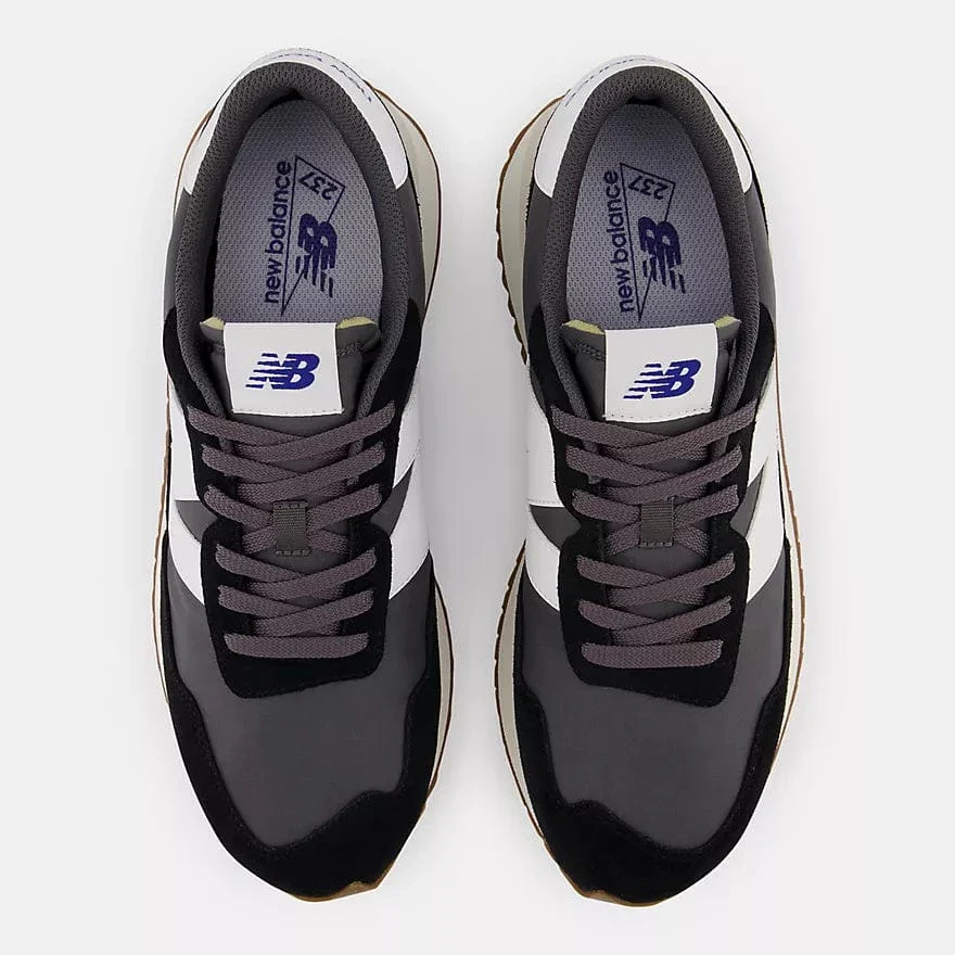New Balance Men's 237 Running Sneakers- Black with Magnet - Image 3