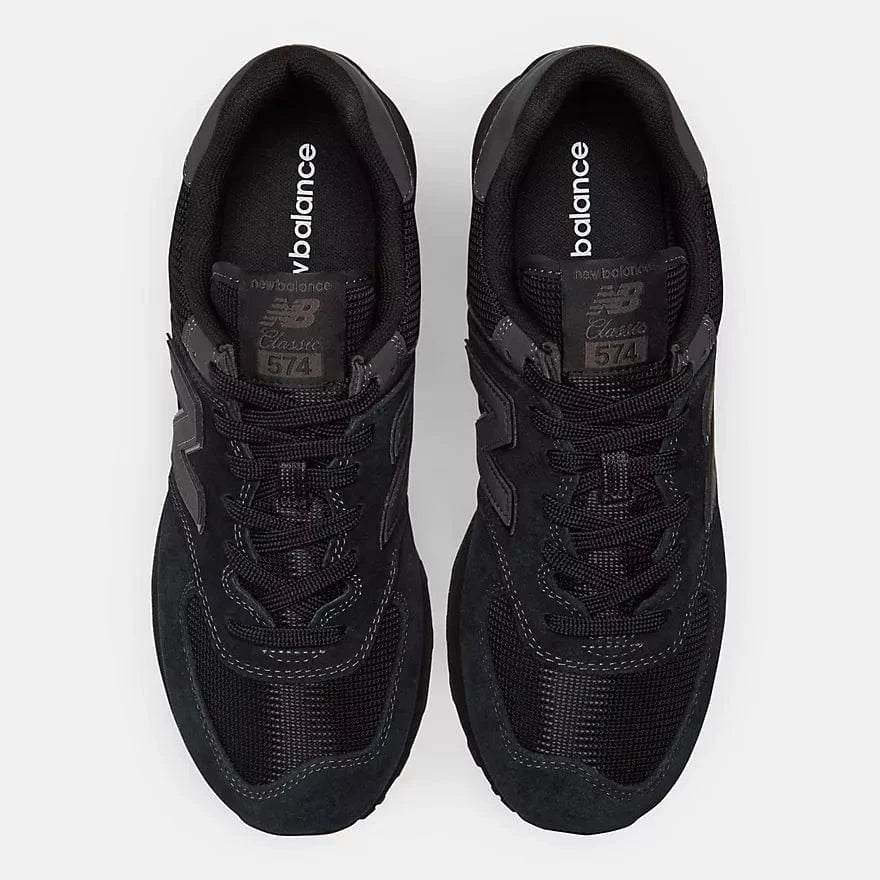 New Balance Men's 574 Classic Sneakers- All Black - Image 4