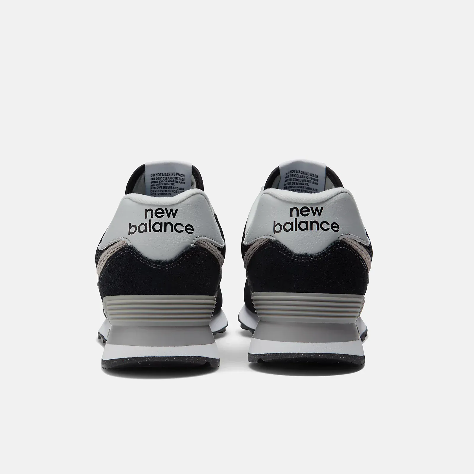 New Balance Men's 574 Classic Sneakers- Black/ White - Image 5