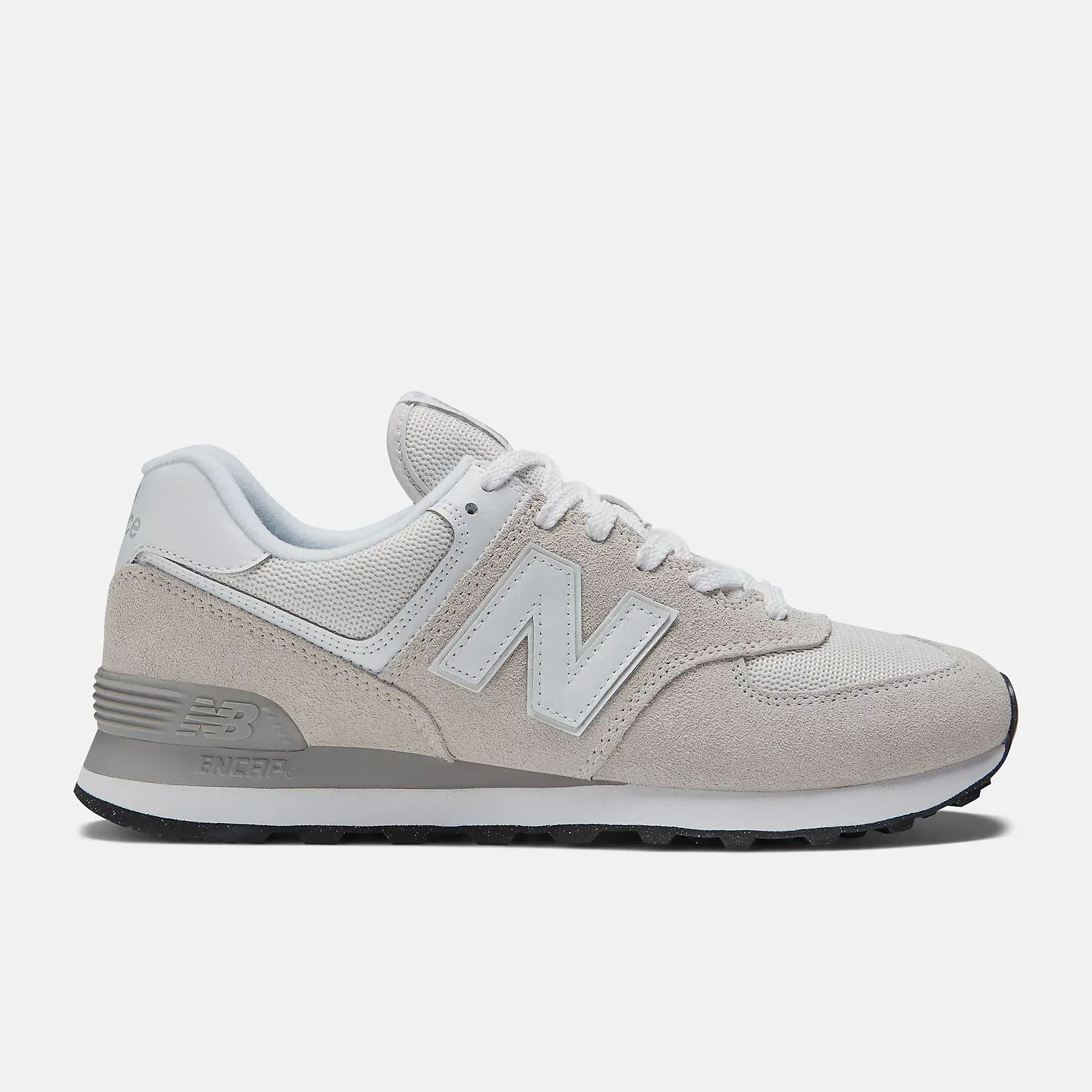 New Balance Men's 574 Classic Sneakers- Nimbus Cloud/White