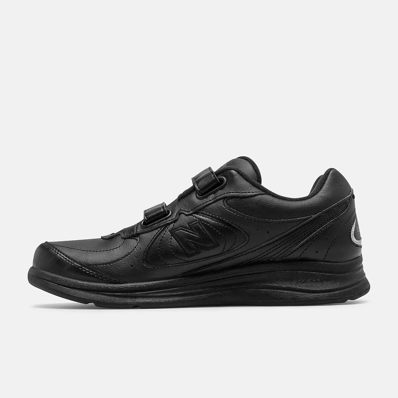 New Balance Men's 577 Velcro Walking Shoes- Black - Image 2